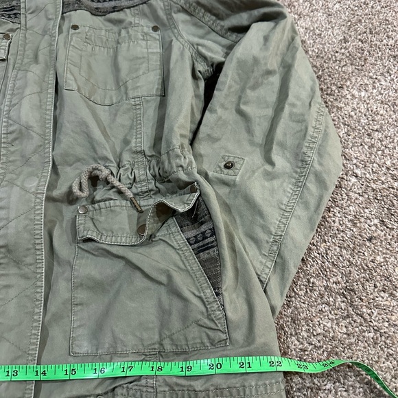 American Rag Olive Patterned Jacket - Picture 6 of 16